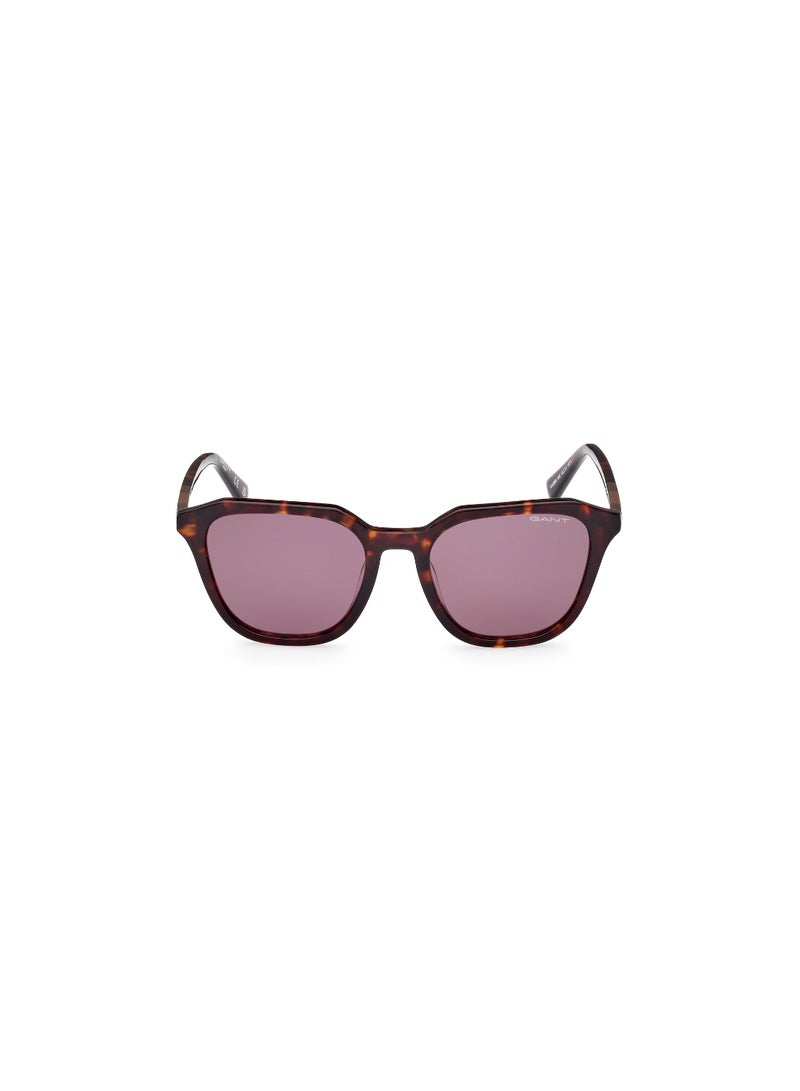 GANT Women's UV Protection Asymmetrical Shape Acetate Sunglasses GA809952E50 - Lens Size: 50 Mm - Dark Havana - Image 2